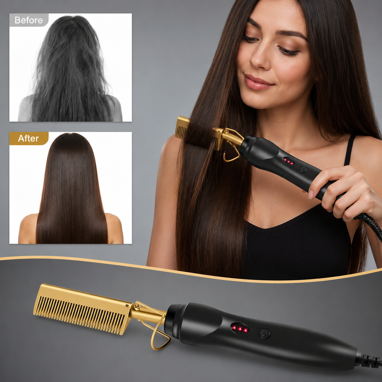 Peine 2 en 1 Hot Comb