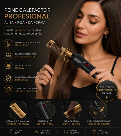 Peine 2 en 1 Hot Comb